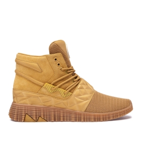 Supra Mens JAGATI High Top Shoes Woodthrush/gum | US-72233